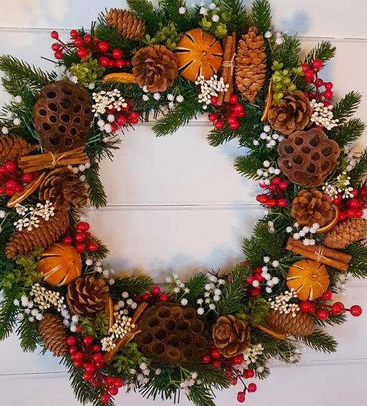 Festive Fruits Wreath - 50cm