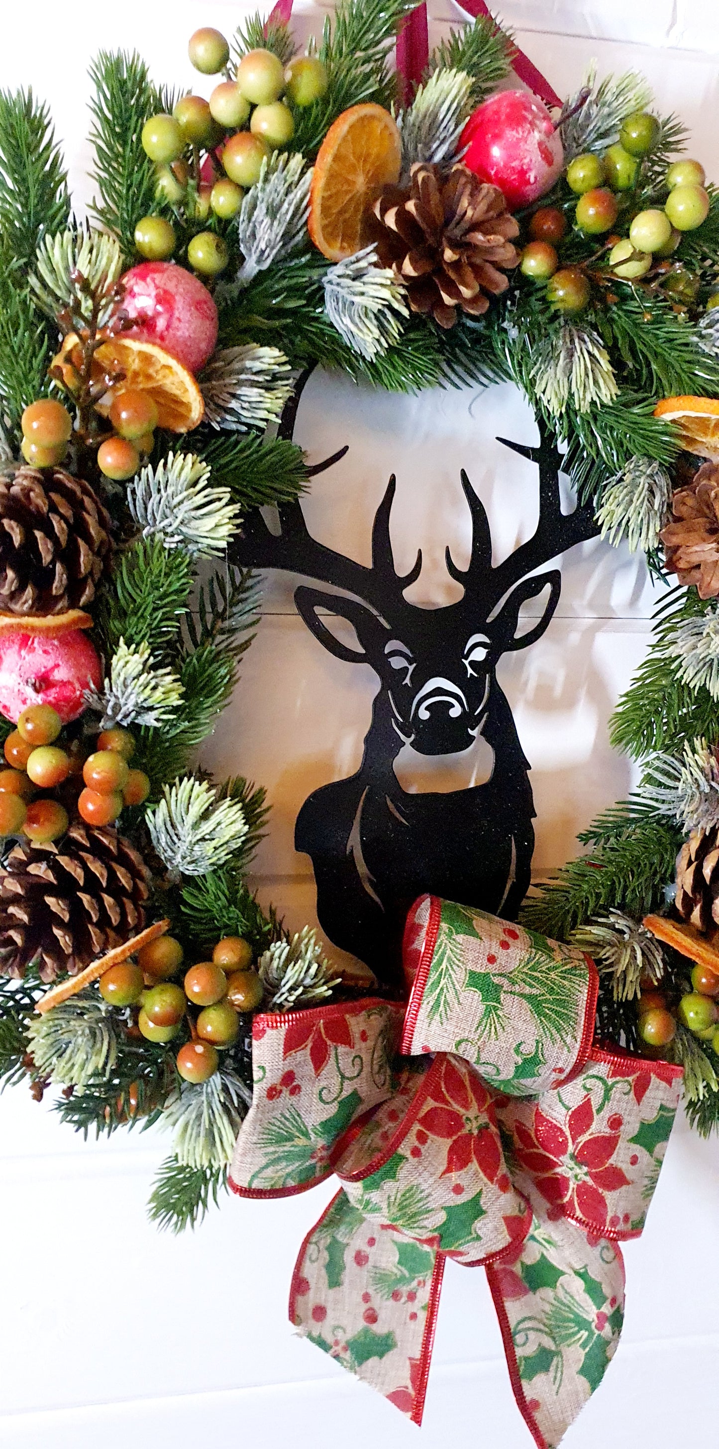 Stag Wreath - 45cm