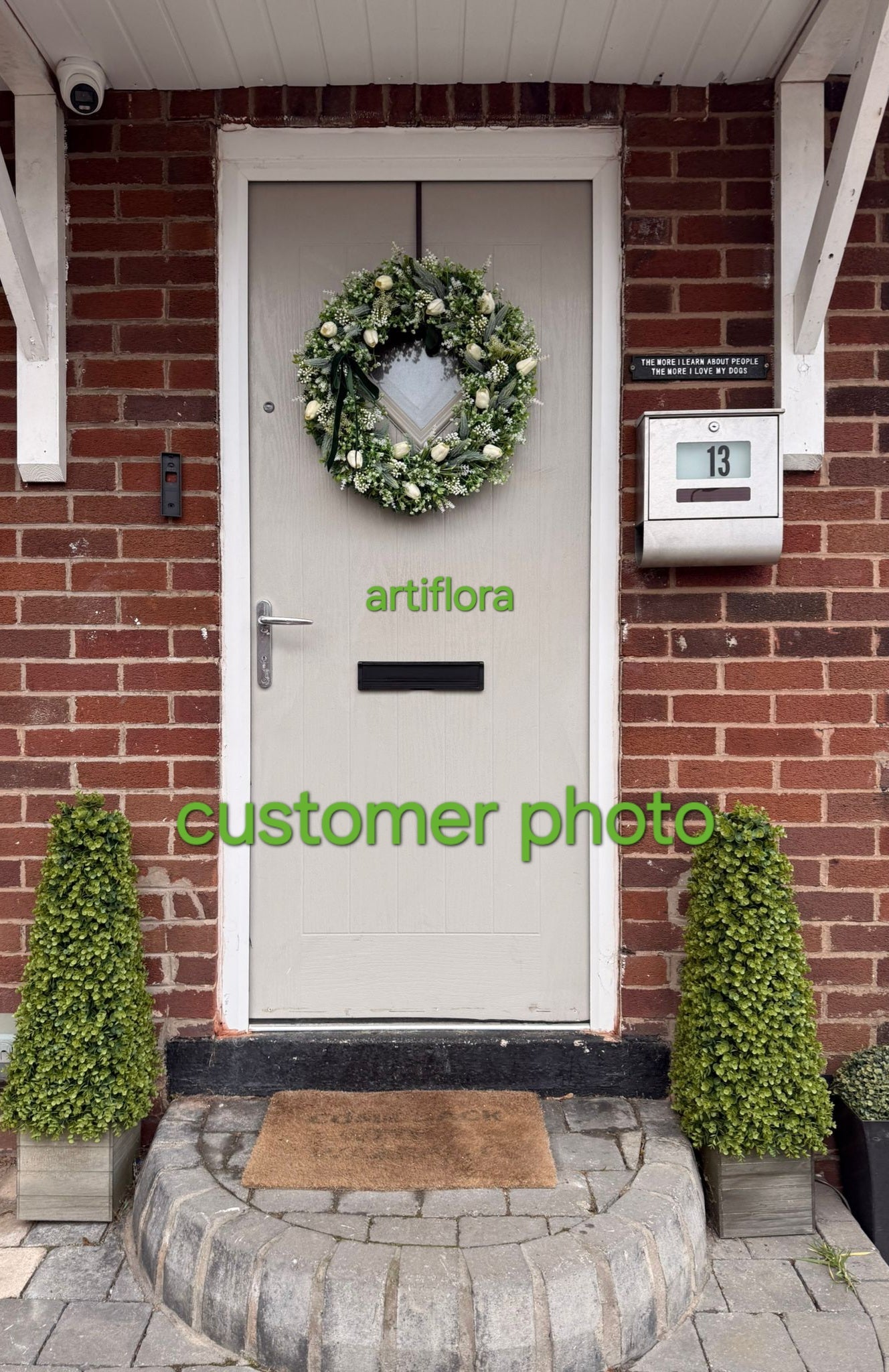 Winter White Wreath - with a touch of Spring Elegance